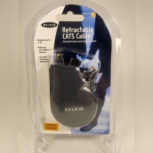 Belkin  Enclosed Retractable Cat5 Ethernet Cable F8v073-05 Network